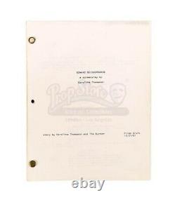 EDWARD SCISSORHANDS (1990) First Draft Production-Used Script RARE Johnny Depp