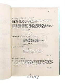 EDWARD SCISSORHANDS (1990) First Draft Production-Used Script RARE Johnny Depp