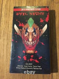 EVIL NIGHT SCREEN USED Peter's Head Horror Movie Prop 1992 COA + VHS & DVD