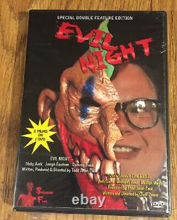 EVIL NIGHT SCREEN USED Peter's Head Horror Movie Prop 1992 COA + VHS & DVD