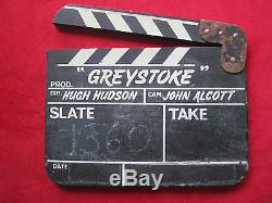 Edgar Rice Burroughs Original Clapperboard For Greystoke- The 1984 Tarzan Film