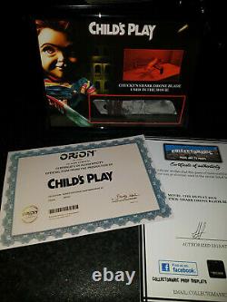 Extremely Rare! Child's Play Chucky Original Screen Used Drone Blade Movie Prop