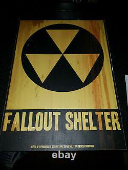 Extremely Rare! Man Down Original Screen Used Fallout Shelter Sign Movie Prop