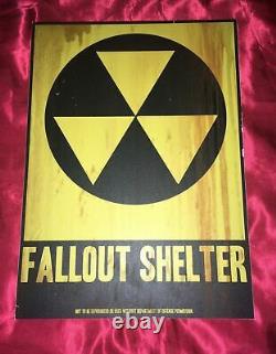 Extremely Rare! Man Down Original Screen Used Fallout Shelter Sign Movie Prop