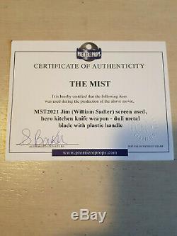 Extremely Rare! Stephen King's The Mist Original Screen Used Knife Movie Prop