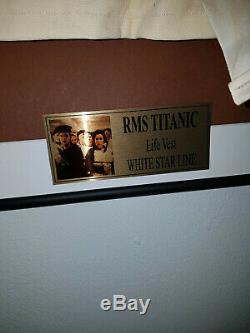 Extremely Rare! Titanic The Movie 1997 Original Screen Used Life Vest Framed