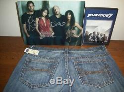 Fast & Furious Paul Walker Brian Autographed Photo & Jeans Prop Worn By Mia