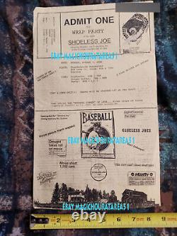 Field of Dreams baseball game Wrap Party Invite Shoeless Joe Moonlight Graham