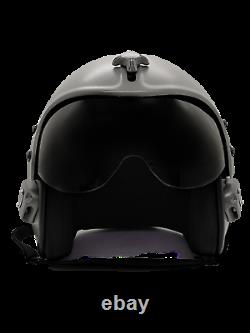 Fighter Pilot PLAIN BLANK Grey Helmet TOP Gun Movie Prop Model HGU-33