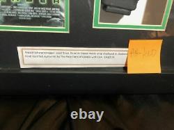 Framed resin Pistol Prop with COA from the movie Eraser With A. Schwarzenegger