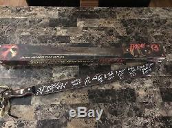 Friday The 13th Jason Cast Signed Autographed Movie Prop Machete COA 10 Sigs