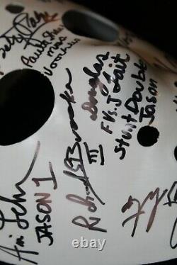 Friday the 13th Hockey Mask signed by EVERY ACTOR WHO PLAYED JASON! JSA LOA
