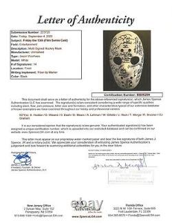 Friday the 13th Hockey Mask signed by EVERY ACTOR WHO PLAYED JASON! JSA LOA