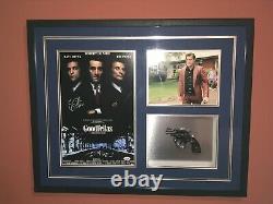 Goodfellas Ray Liotta Signed Framed Shadow Box Photo Gun Prop Display Gangster +