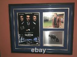 Goodfellas Ray Liotta Signed Framed Shadow Box Photo Gun Prop Display Gangster +