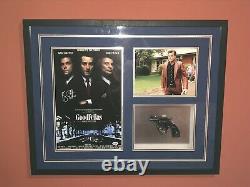 Goodfellas Ray Liotta Signed Framed Shadow Box Photo Gun Prop Display Gangster +