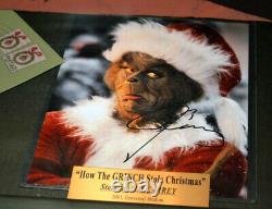 Grinch JIM CARREY Signed AUTOGRAPH, Prop WHO FLAG, MAIL, HANGER + DVD, COA, BOOK