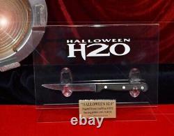 HALLOWEEN Prop KNIFE H20, Signed JAMIE CURTIS Autograph & MASK, COA, SCRIPT, DVD