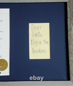 HOW THE GRINCH STOLE CHRISTMAS Cindy Lou's Note to Santa New 15 x 21 Frame