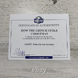 HOW THE GRINCH STOLE CHRISTMAS Production Used Movie Prop Envelope with COA