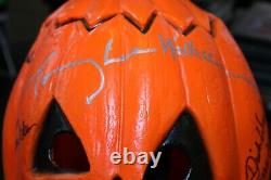 Halloween III Silver Shamrock AUTOGRAPHED Mask with Stand and JSA COA