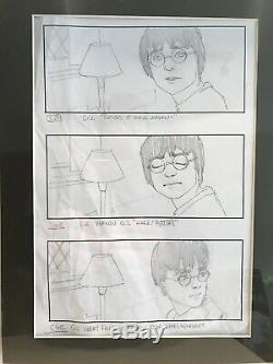 Harry Potter COS Production Used Original Hand Drawn Storyboard Film Movie Prop