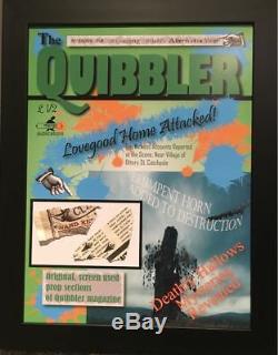 Harry Potter ORIGINAL PROP Quibbler magazine sections used in Deathly Hallows