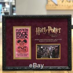 Harry Potter Original PROP Pumpkin Face Box label as used in Weasley shop
