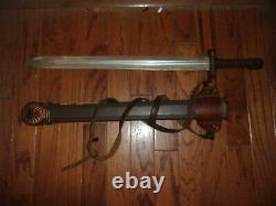Hercules sword and scabbard movie prop. Metal blade
