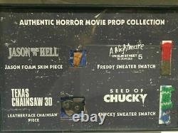 Horror Movie Prop display Friday the 13th Freddy Jason Chucky Screen Used