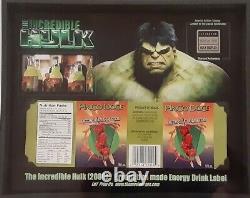 INCREDIBLE HULK 2008 movie prop Pingo Doce label MARVEL COA