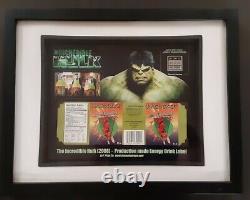 INCREDIBLE HULK 2008 movie prop Pingo Doce label MARVEL COA