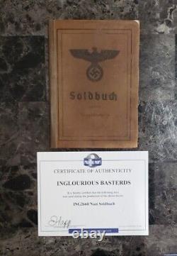 INGLORIOUS BASTERDS NAZI SOLDBUCH with PREMIER PROPS COA