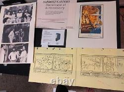 Indiana Jones Temple of Doom storyboard movie prop Spielberg Lucas STAR WARS