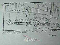 Indiana Jones Temple of Doom storyboard movie prop Spielberg Lucas STAR WARS