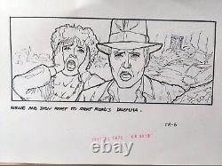 Indiana Jones Temple of Doom storyboard movie prop Spielberg Lucas STAR WARS