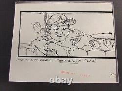 Indiana Jones Temple of Doom storyboard movie prop Spielberg Lucas STAR WARS