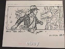 Indiana Jones Temple of Doom storyboard movie prop Spielberg Lucas STAR WARS