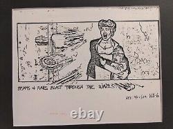 Indiana Jones Temple of Doom storyboard movie prop Spielberg Lucas STAR WARS