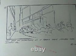 Indiana Jones Temple of Doom storyboard movie prop Spielberg Lucas STAR WARS