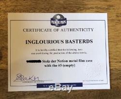 Inglourious Basterds Stolz Der Nation Film Case Movie Prop COA Tarantino