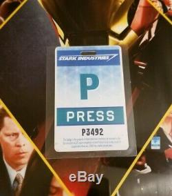 Iron Man I, Press Badge Movie Prop, Production Used, Memorabilia Marvel Avengers