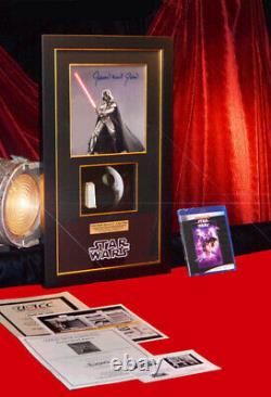 JAMES EARL JONES Signed Rare STAR WARS IV Screen-Used Prop DEATH STAR, COA, DVD