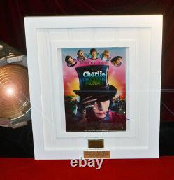 JOHNNY DEPP & DEEP ROY Signed Charlie Chocolate Factory PROP DVD, Frame COA UACC