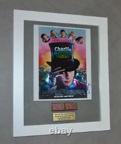 JOHNNY DEPP Signed Wonka, Charlie & Chocolate Factory PROP, DVD, Frame COA, UACC