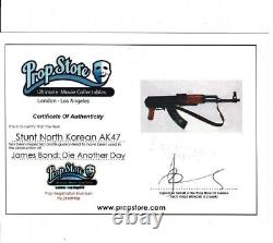 James Bond Production Used Stunt Prop Ak-47 Die Another Day Prop Store Coa