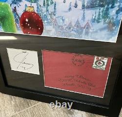 Jim Carrey BECKETT Signed Autographed 11x14 Display The Grinch Movie Prop