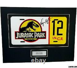 Jurassic Park Wayne Knight Autographed Signed License Plate Prop Seinfeld COA