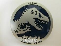 Jurassic World 2015 Movie Promo Prop Bag Label Crew Parking Placard ILM Pin Set