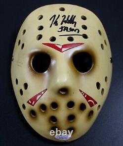 Kane Hodder Signed Resin Prop Replica Jason Voorhees Mask Friday the 13th JSA